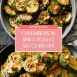 Cucumbers in Spicy Peanut Sauce Recipe
