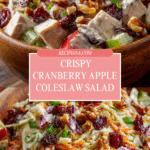 Cranberry Apple Coleslaw Salad Recipe