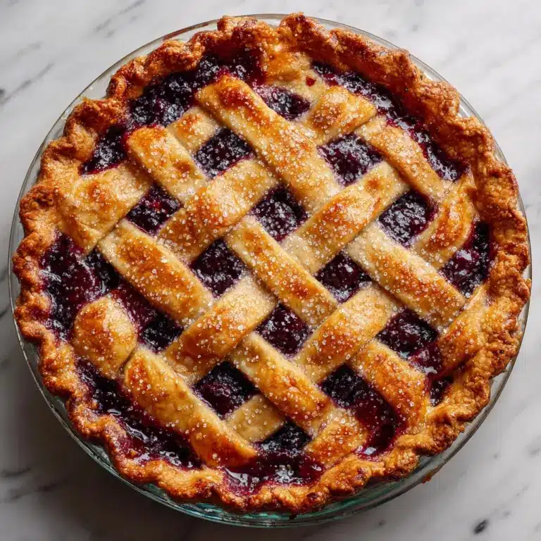 Homemade Blueberry Pie Recipe