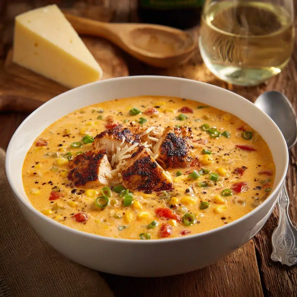 Creamy Cajun Chicken Pasta Soup Recipe - Recipe Image