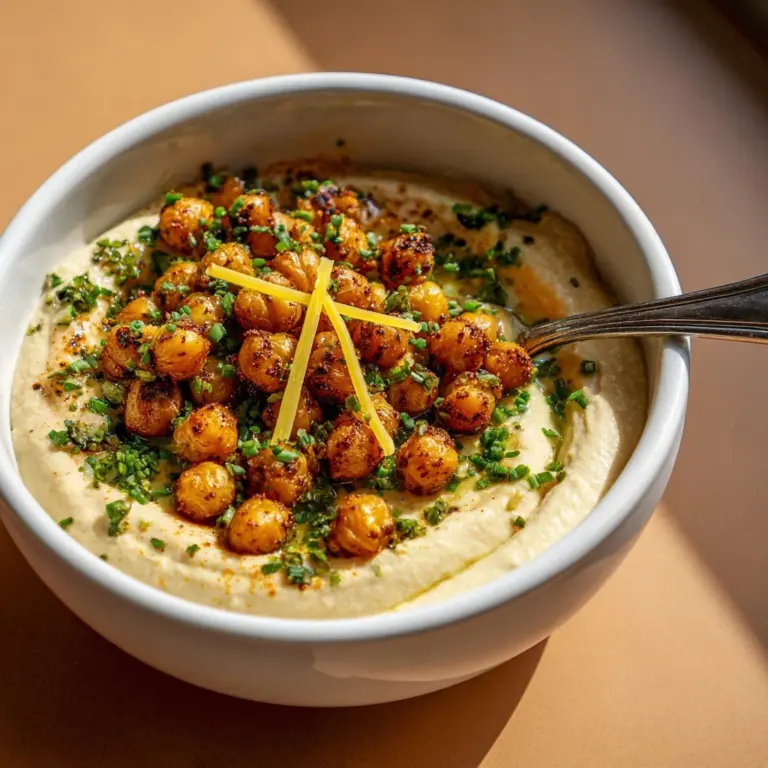 Slow Cooker Cauliflower Soup With Crispy Chickpeas Recipe