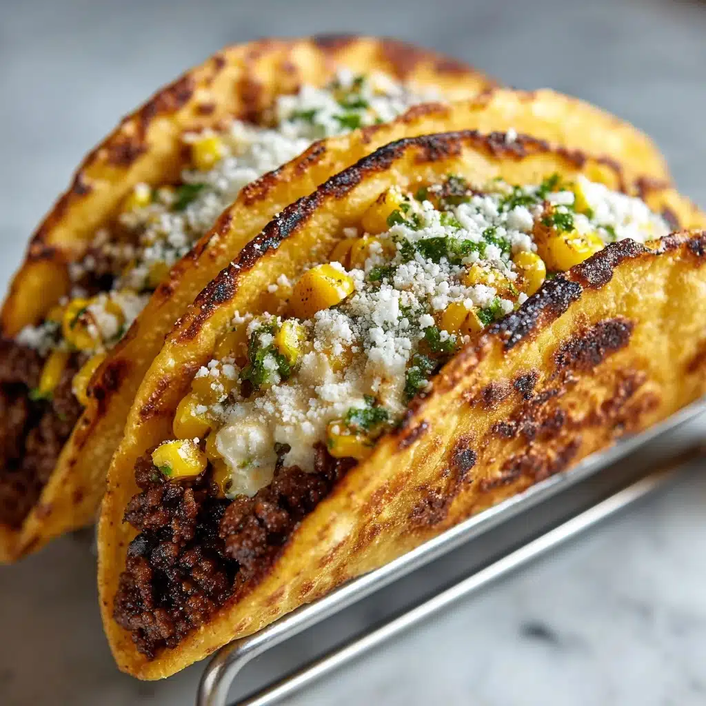 Street Corn Smash Burger Tacos Recipe
