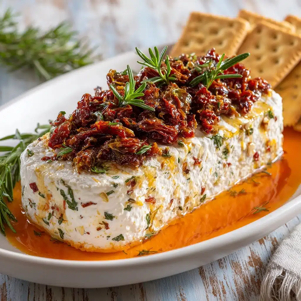 Italian Antipasto Cream Cheese Log Recipe - Recipe Image