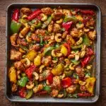 Sheet Pan Cashew Chicken Recipe