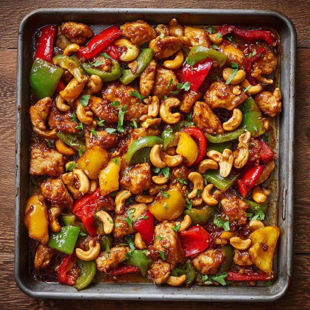 Sheet Pan Cashew Chicken Recipe - Recipe Image