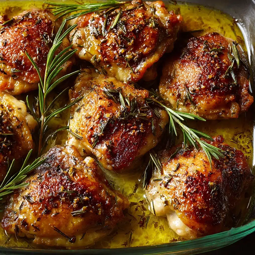 Balsamic Herb Baked Chicken Thighs Recipe - Recipe Image