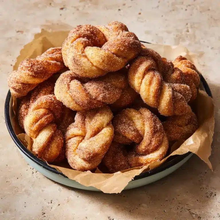 Cinnamon Sugar Twist Doughnuts Recipe