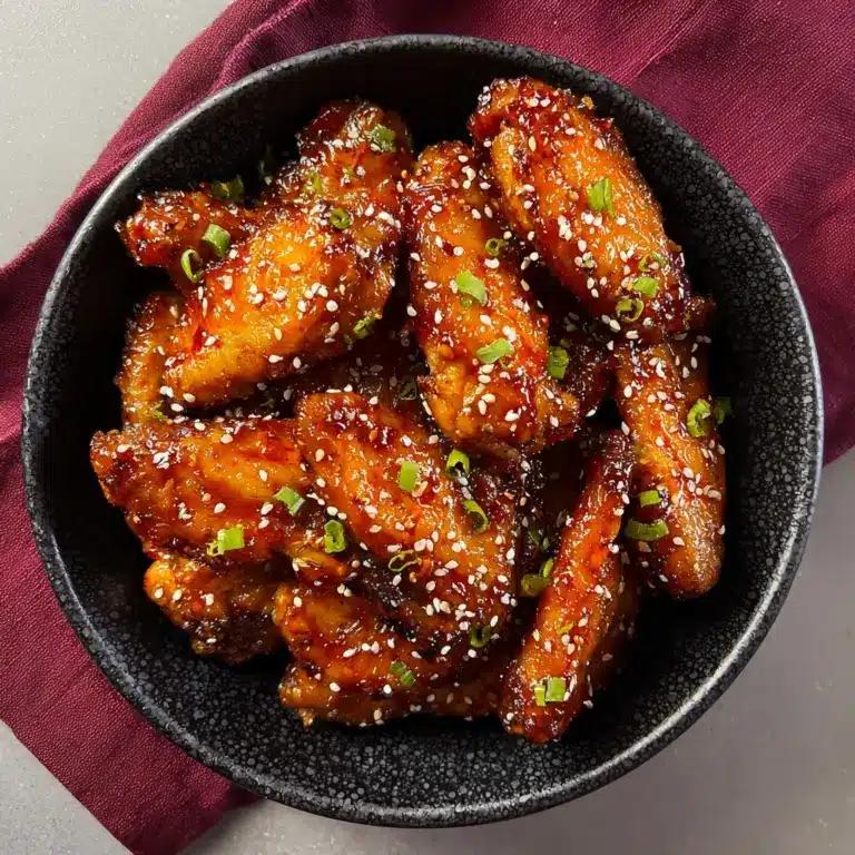 Honey Garlic Chicken Wings Recipe