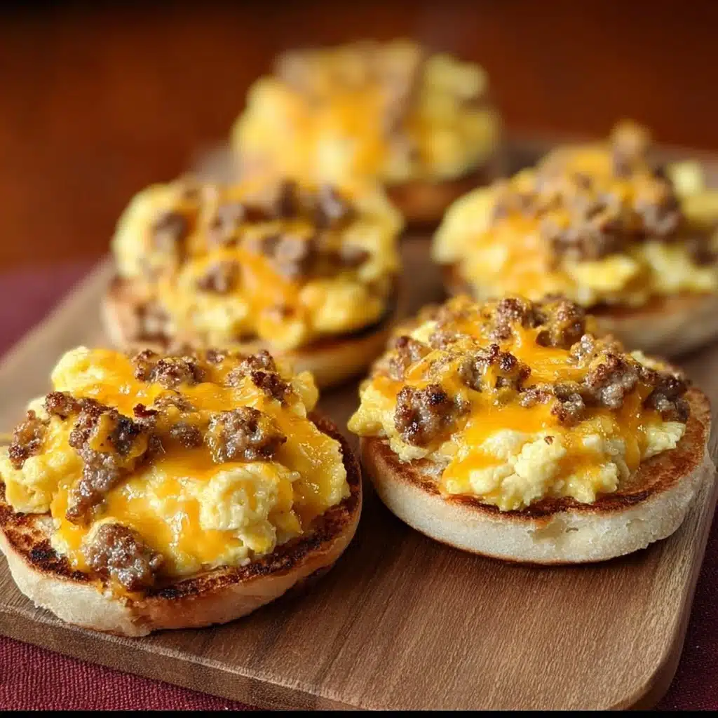 English Muffin Breakfast Pizza Recipe - Recipe Image