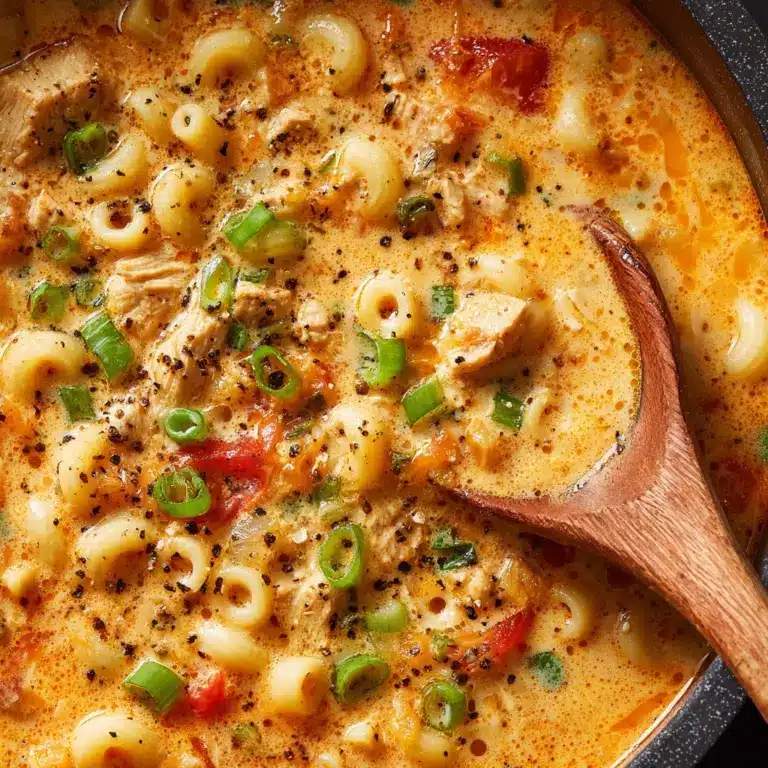 Creamy Cajun Chicken Pasta Soup Recipe