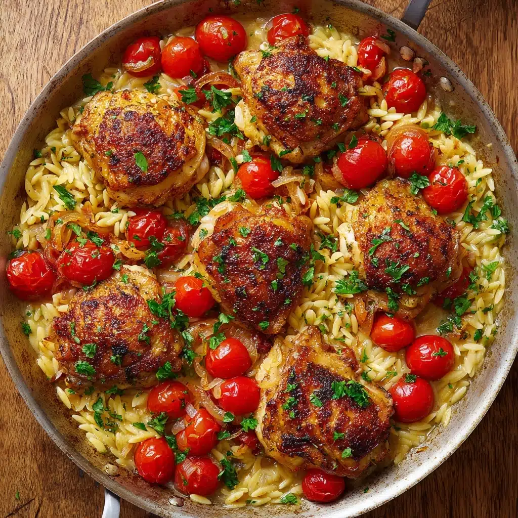 Mediterranean Chicken and Orzo Recipe - Recipe Image