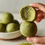 No Bake Matcha Cookie Dough Energy Bites Recipe