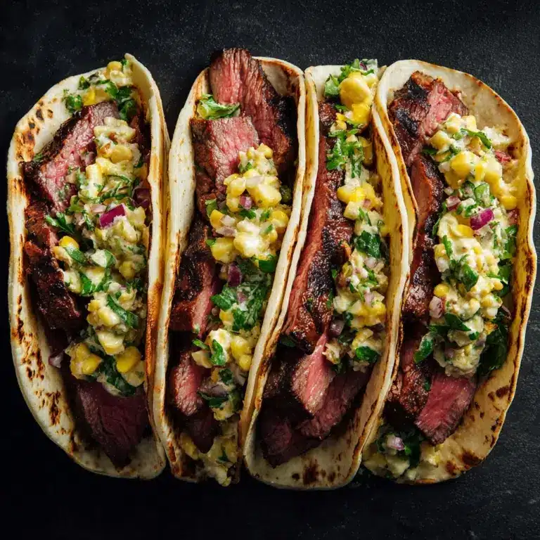 Grilled Steak Elote Tacos Recipe
