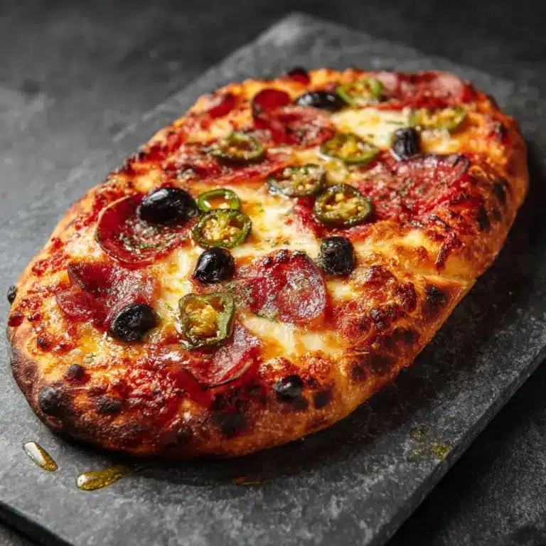 Hot Honey Garlic Flatbread Pizzas Recipe