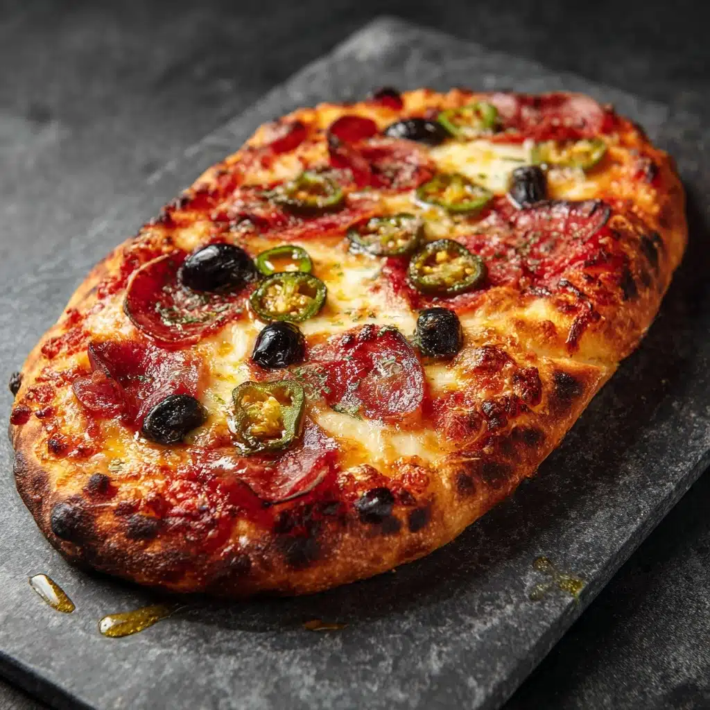 Hot Honey Garlic Flatbread Pizzas Recipe - Recipe Image