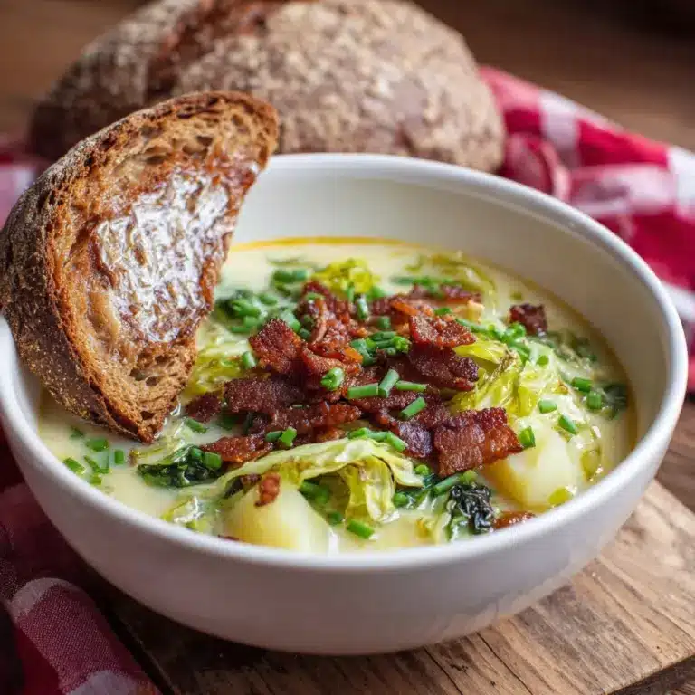 rish Potato and Cabbage Soup with Bacon) Recipe