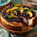 Blueberry peach cheesecake Recipe