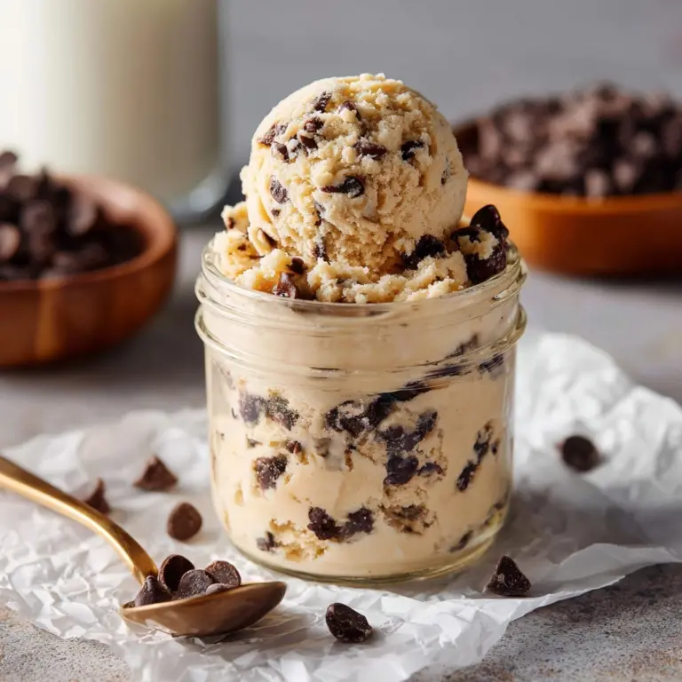 Edible Chocolate Chip Cookie Dough Recipe