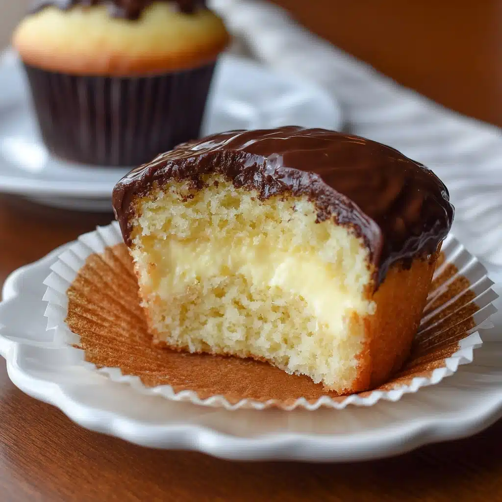 Easy Boston Cream Pie Cupcakes Recipe - Recipe Image