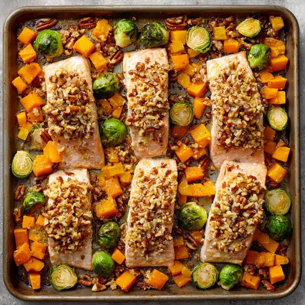 Sheet Pan Maple Pecan Salmon Recipe