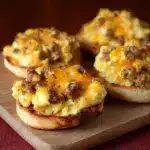 English Muffin Breakfast Pizza Recipe