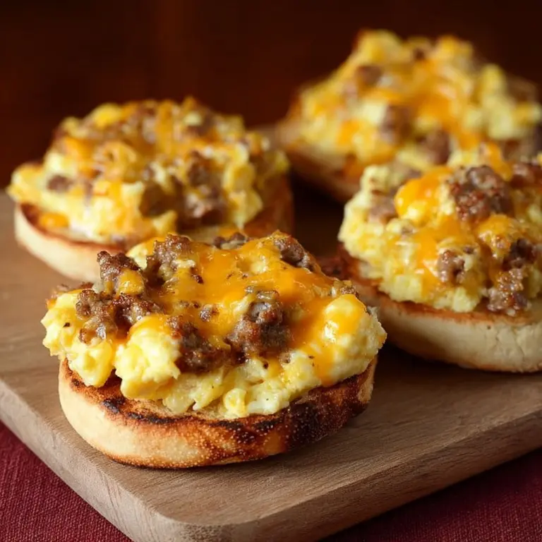 English Muffin Breakfast Pizza Recipe