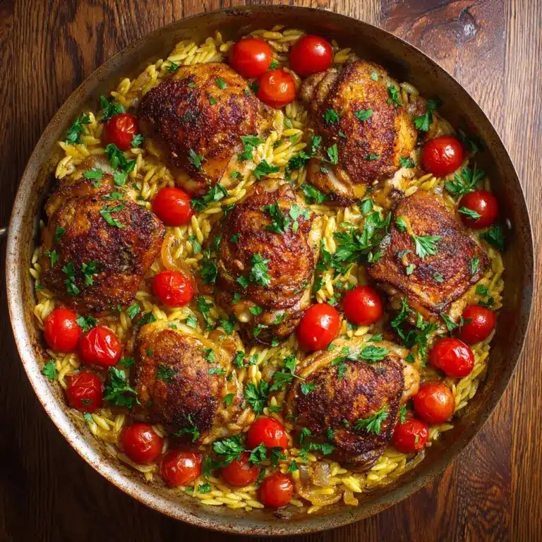 Mediterranean Chicken and Orzo Recipe