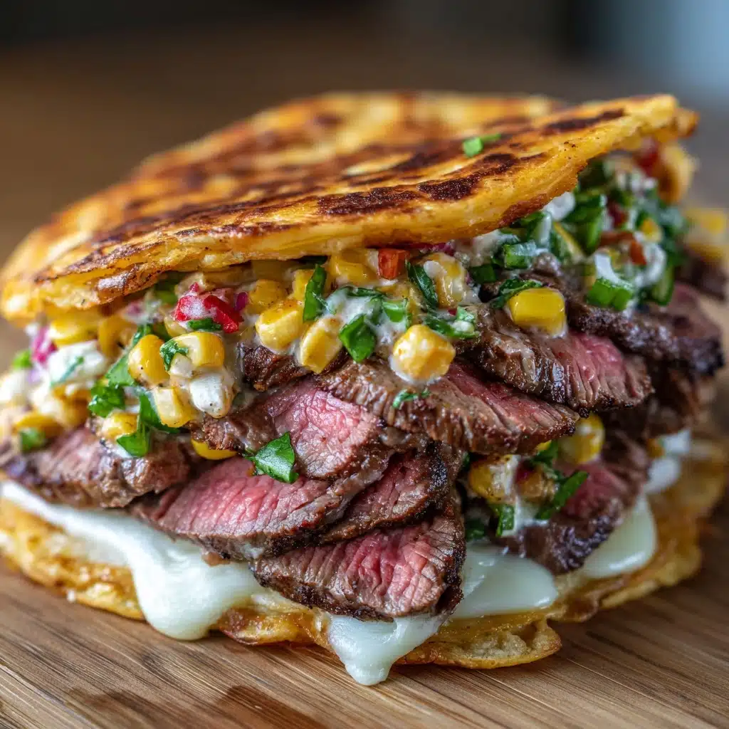 Grilled Steak Elote Tacos Recipe - Recipe Image