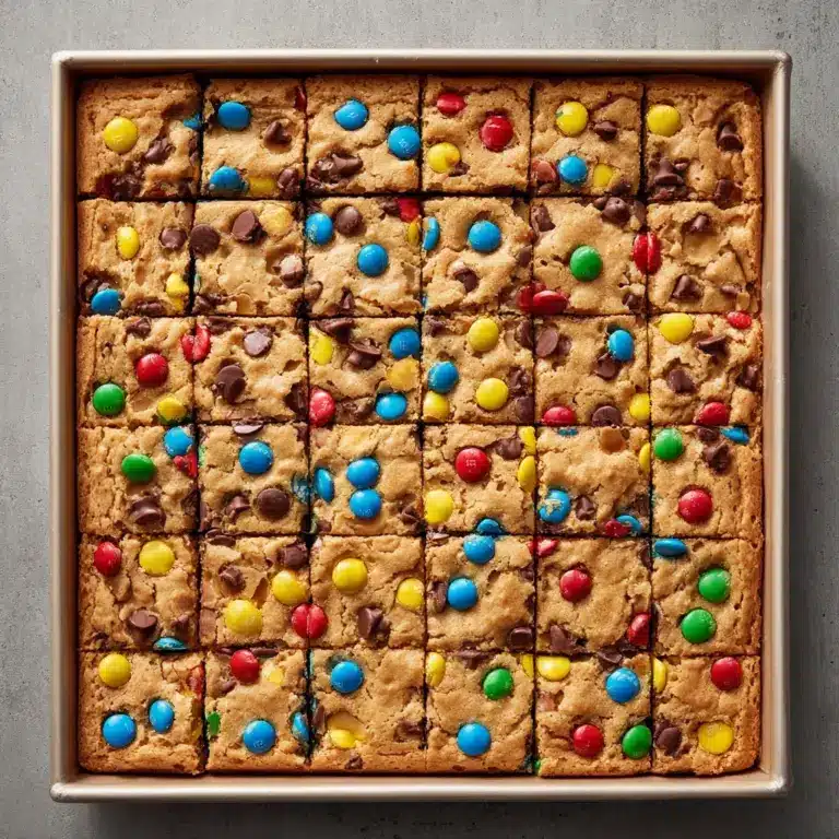 M&M Cookie Bars Recipe