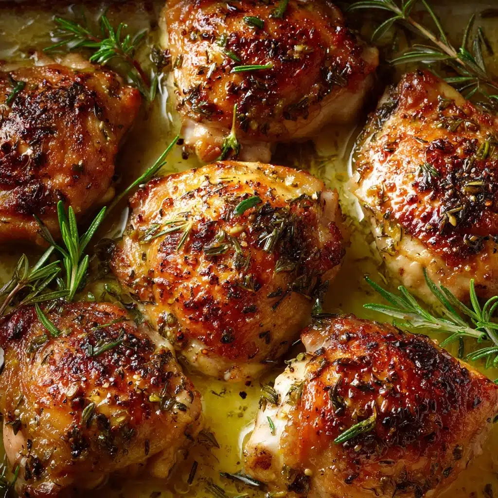 Balsamic Herb Baked Chicken Thighs Recipe