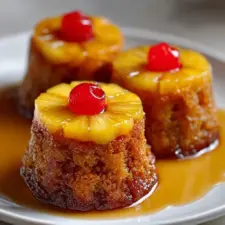 Mini Pineapple Upside Down Cakes Recipe
