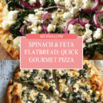 Tasty Spinach and Feta Flatbread Pizza - theamazingfood Recipe