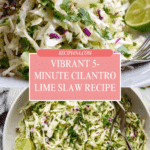 5 Minute Cilantro Lime Slaw Recipe