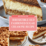 Old Fashioned Sugar Cream Pie Recipe