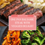 The Sunday Cookbook: One Pan Balsamic Steak and Veggies Recipe