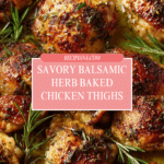Balsamic Herb Baked Chicken Thighs Recipe