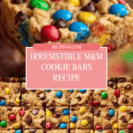 M&M Cookie Bars Recipe