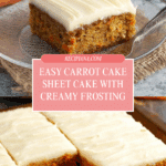 Carrot Cake Sheet Cake Recipe