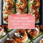 Shrimp Avocado Cucumber Boats Recipe