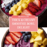 How to make a thick smoothie bowl Recipe