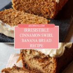Cinnamon Roll Banana Bread Recipe