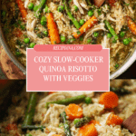 Slow-Cooker Quinoa Risotto with Carrots and Asparagus Recipe