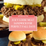 Loose Meat Sandwich Recipe