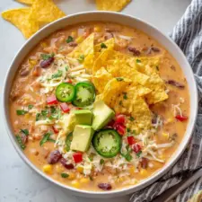 Crockpot Vegetarian Tortilla Soup Recipe