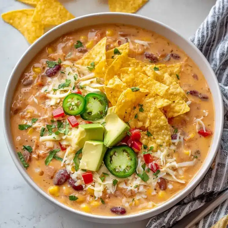 Crockpot Vegetarian Tortilla Soup Recipe