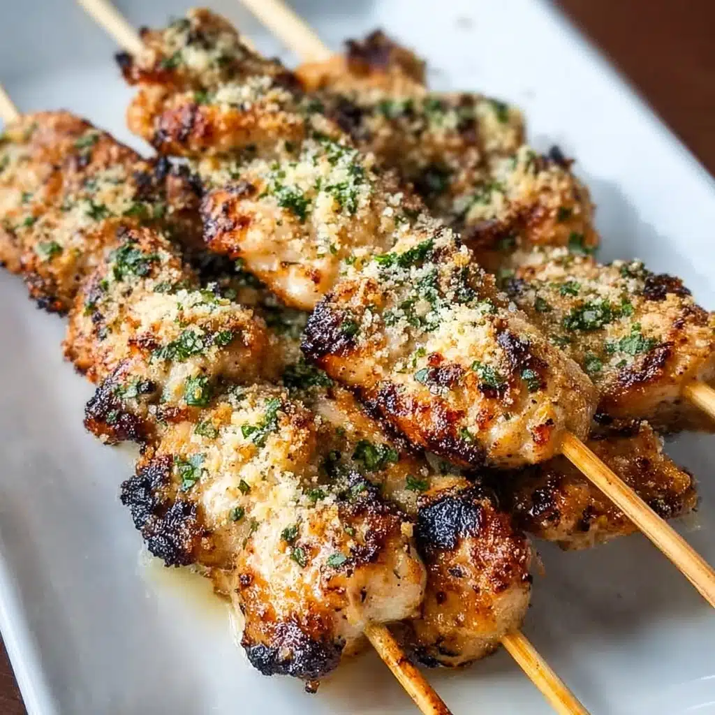 Ranch Garlic Parmesan Chicken Skewers Recipe - Recipe Image