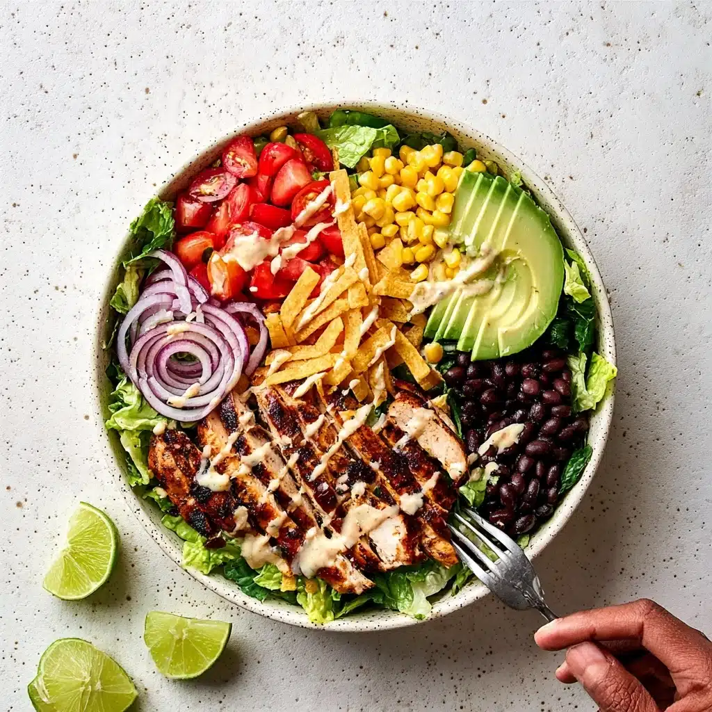 Spicy Southwest Salad (with Spicy Ranch Dressing) Recipe - Recipe Image