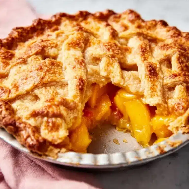 Fresh Peach Pie: 6 Cups of Amazing Summer Magic Recipe