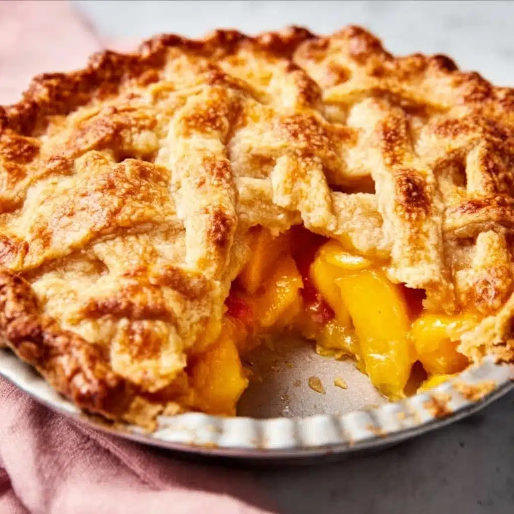 Fresh Peach Pie: 6 Cups of Amazing Summer Magic Recipe - Recipe Image