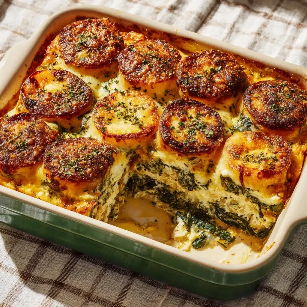 Spinach Florentine Breakfast Casserole Recipe - Recipe Image